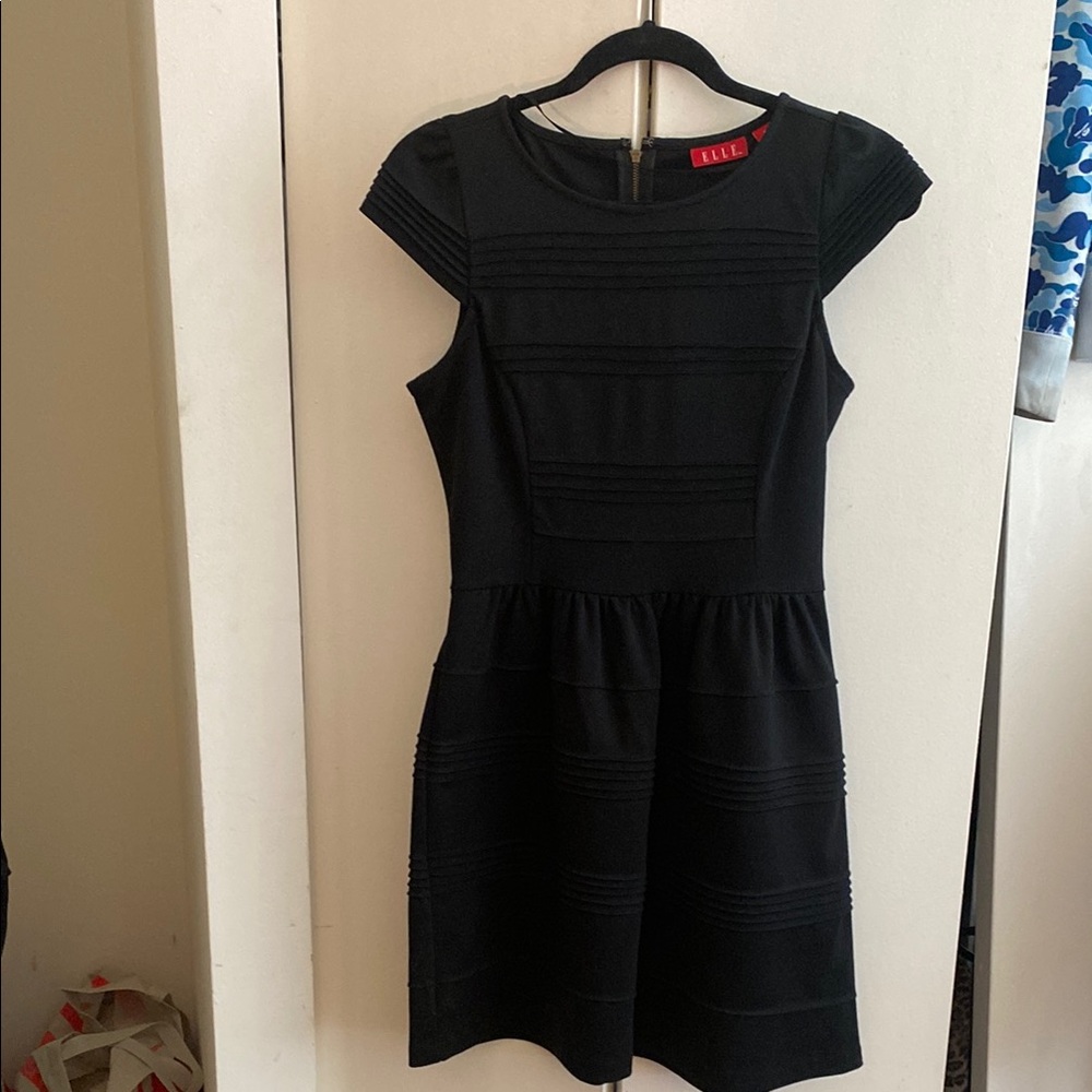 Black Cap Sleeve Dress- Worn once , like new